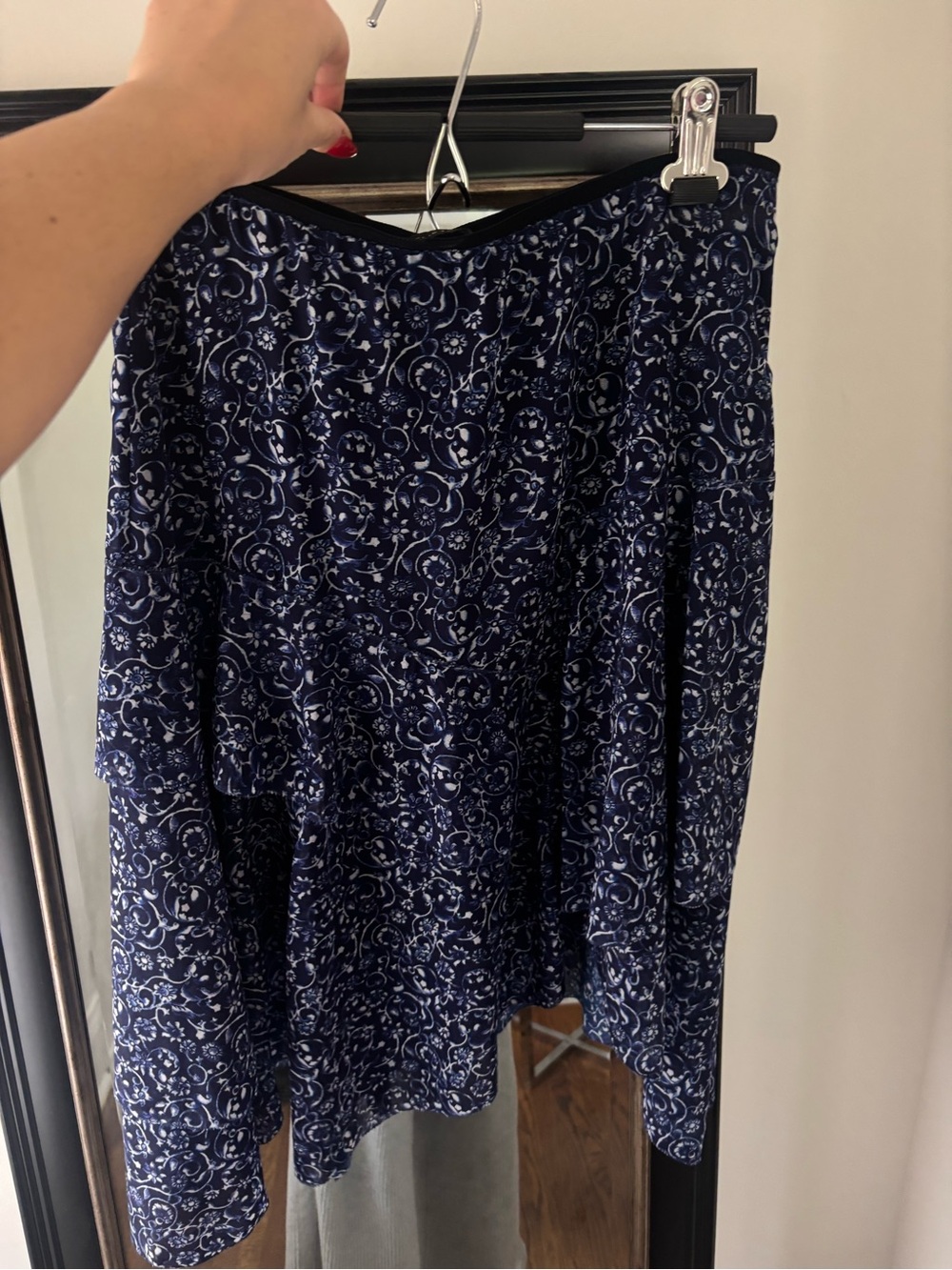 Tahari Floral A-Line Skirt